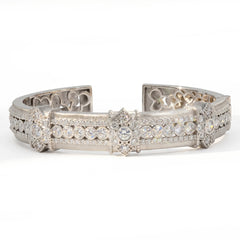 Passion White Gold Diamond Bangle Bracelet