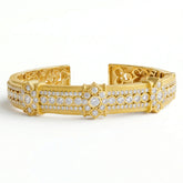 Passion 18K Gold Diamond Filigree Bangle