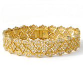 Passion 18K Gold Diamond Quatrefoil Bracelet