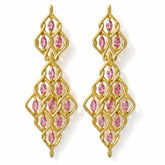Ambition 18K Gold Pink Sapphire Earrings