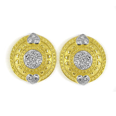 EVERYTHING HEARTS 18K GOLD DIAMONDS EARRINGS