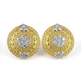 Everything Hearts Gold Diamond Disc Earrings