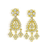 18K GOLD DIAMONDS SMALL DANGLING EARRINGS - Stambolian | House of Jewels
