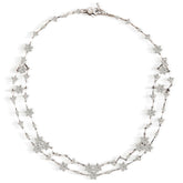 DIAMOND FANTASIES DIAMOND CLUSTER CHOKER LINK NECKLACE