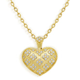 PASSION 18K GOLD AND DIAMOND SMALL HEART ENHANCER PENDANT