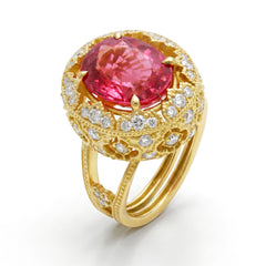 Colors of Passion Rubellite Diamond Ring