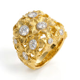 Mayflower Diamond Floral Dome Ring