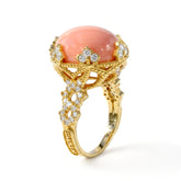 Colors of Passion Pink Opal Diamond Ring