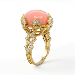 Colors of Passion Pink Opal Diamond Ring