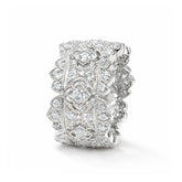 PASSION 18K WHITE GOLD DIAMOND BAND RING