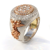 Never Give Up Rose Gold Phoenix Ring