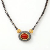 Beginnings Sardinian Coral Pendant Necklace