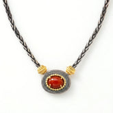 Beginnings Sardinian Coral Pendant Necklace