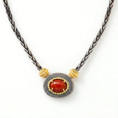Beginnings Sardinian Coral Pendant Necklace