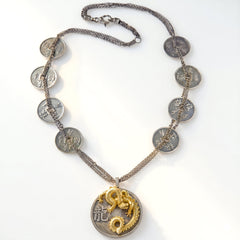 Year of the Dragon Diamond Pendant Necklace