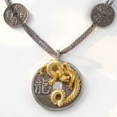 Year of the Dragon Diamond Pendant Necklace