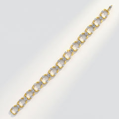 Enchanted Garden Yellow Gold Diamond Link Bracelet