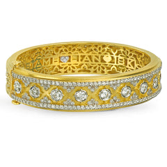 PASSION 18K GOLD DIAMOND BANGLE BRACELET
