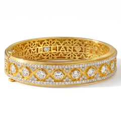 Passion Filigree Diamond Bangle Bracelet