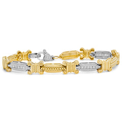 18K TWO-TONE GOLD AND DIAMOND BRACELET