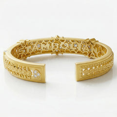 Passion 18K Gold Diamond Filigree Bangle