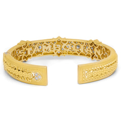 PASSION 18K GOLD AND DIAMOND BANGLE BRACELET