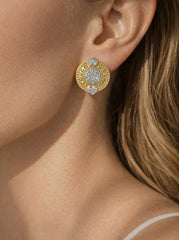Everything Hearts Gold Diamond Disc Earrings