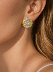 EVERYTHING HEARTS 18K GOLD DIAMONDS EARRINGS