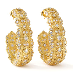 Passion Diamond Inside Out Hoop Earrings