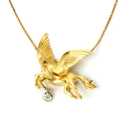 PEGASUS 18K GOLD AND DIAMOND DREAMS PENDANT NECKLACE - Stambolian | House of Jewels