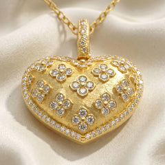 Passion Large Diamond Heart Enhancer Pendant