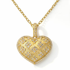 Passion Large Diamond Heart Enhancer Pendant