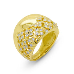SECRET GARDEN 18K GOLD AND DIAMOND FLOWERS RING