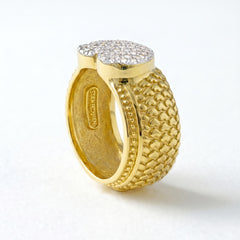 Promise to Love Diamond Heart Center Ring