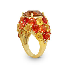 COLOR CHANGING TOURMALINE MULTI COLOR SAPPHIRE RING