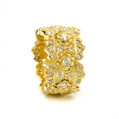 PASSION 18K GOLD DIAMOND BAND RING