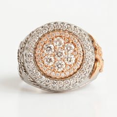 Never Give Up Rose Gold Phoenix Ring