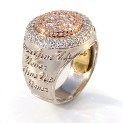 Never Give Up Rose Gold Phoenix Ring