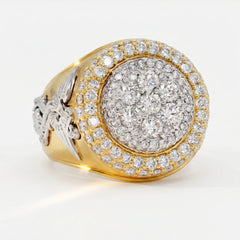 Never Give Up Yellow Gold Diamond Phoenix Ring