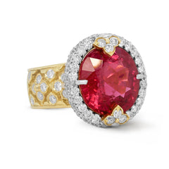 COLORS OF PASSION RUBELLITE DIAMONDS RING