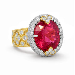 COLORS OF PASSION RUBELLITE DIAMONDS RING