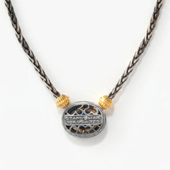 Beginnings Ethiopian Opal Aged Silver Pendant Necklace