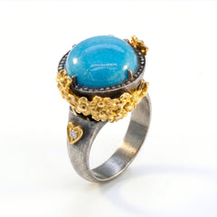 Rose Garden Sleeping Beauty Turquoise Ring