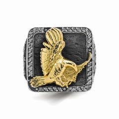 GOD BLESS AMERICA BALD EAGLE MENS RING